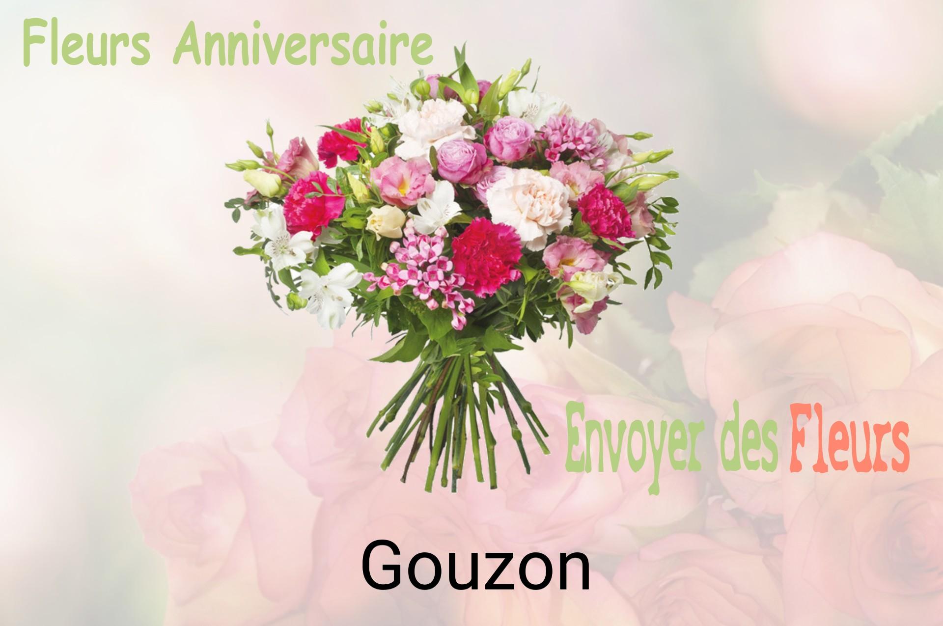 Bouquet de fleurs d’anniversaire livré à Gouzon