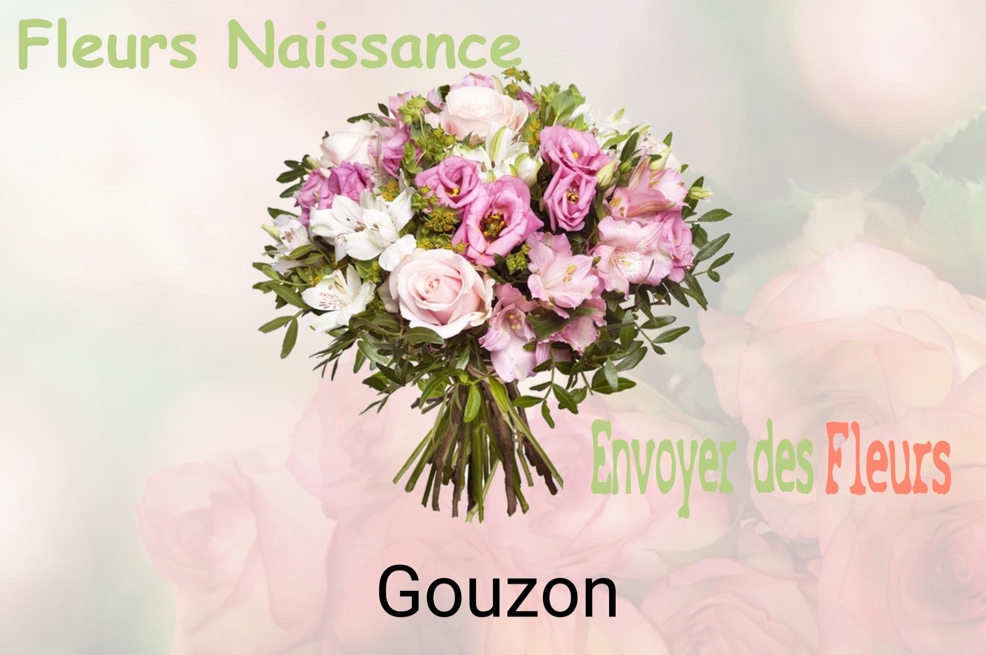 Bouquet de fleurs de naissance livré à Gouzon